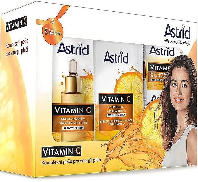Set - Astrid Vitamin C Set (f/cr/2x50ml + f/ser/30ml + f/mask/20ml) — photo N2