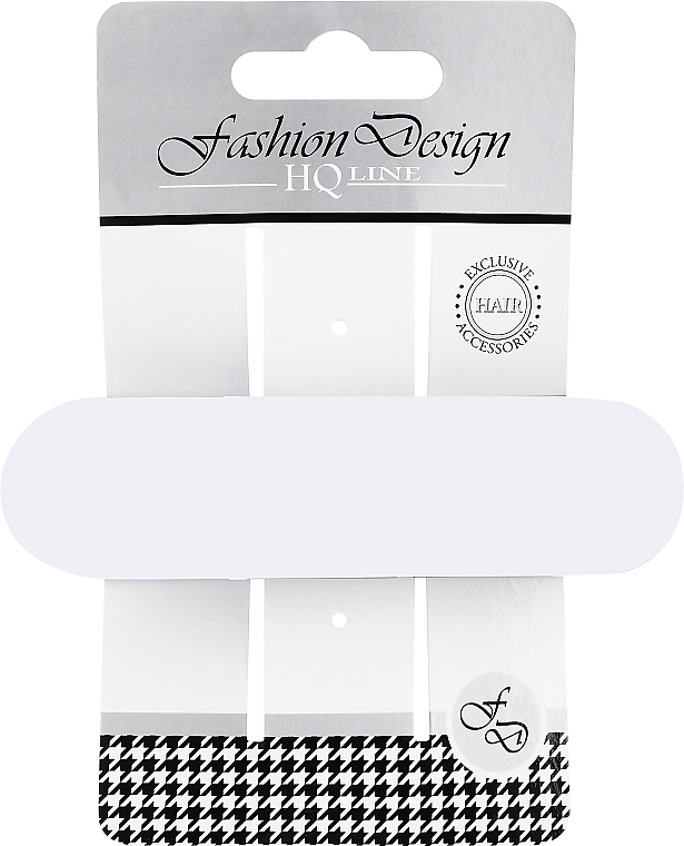 Fashion Design Hair Clip, 28403, White - Top Choice Fashion Design HQ Line — photo N1