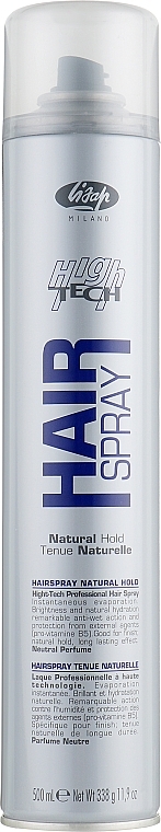 Normal Hold Hair Spray - Lisap High Tech Hair Spray Natural — photo N1