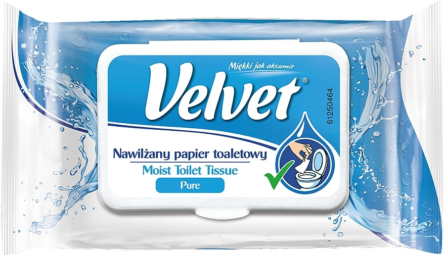 Delicate Wet Toilet Paper - Velvet Moist Toilet Tissue Pure — photo N1