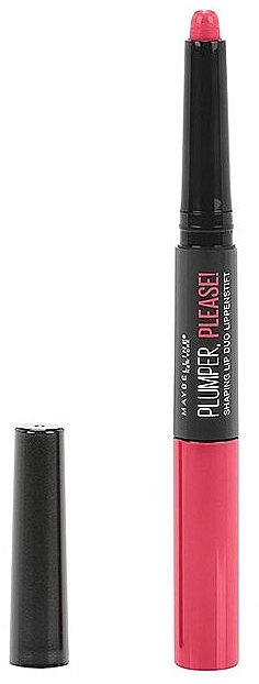 Lip Plumper, 2-in-1 - Maybelline Lip Plumper Please Shaping Lip Duo — photo N2