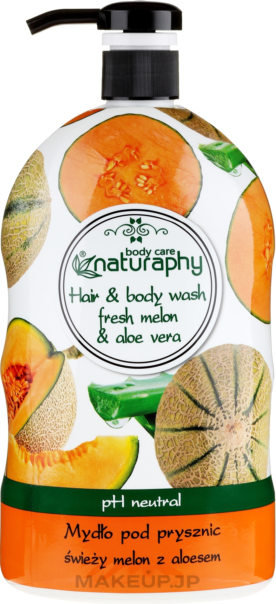 Shampoo-Shower Gel "Melon & Aloe Vera" - Naturaphy — photo 1000 ml