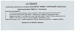 Alginate Mask "Marine Collagen" - La Grace Masque Collagene Marin﻿ — photo N2