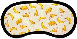 Fragrances, Perfumes, Cosmetics Sleep Mask 'Mix', light beige with bananas - Omkara