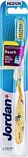 Fragrances, Perfumes, Cosmetics Toothbrush with Cap, yellow - Jordan Individual Reach Medium Toothbrush