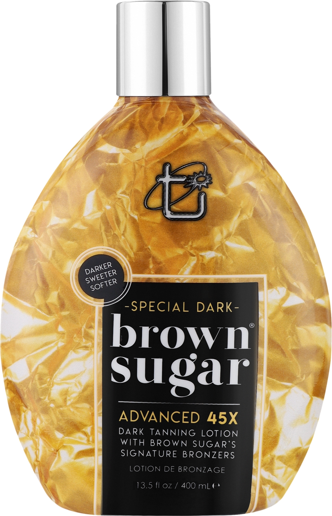 Solarium Cream with Bio-Bronzants, Minerals & Lifting Effect - Brown Sugar Special Dark Brown Sugar 45X — photo 400 ml