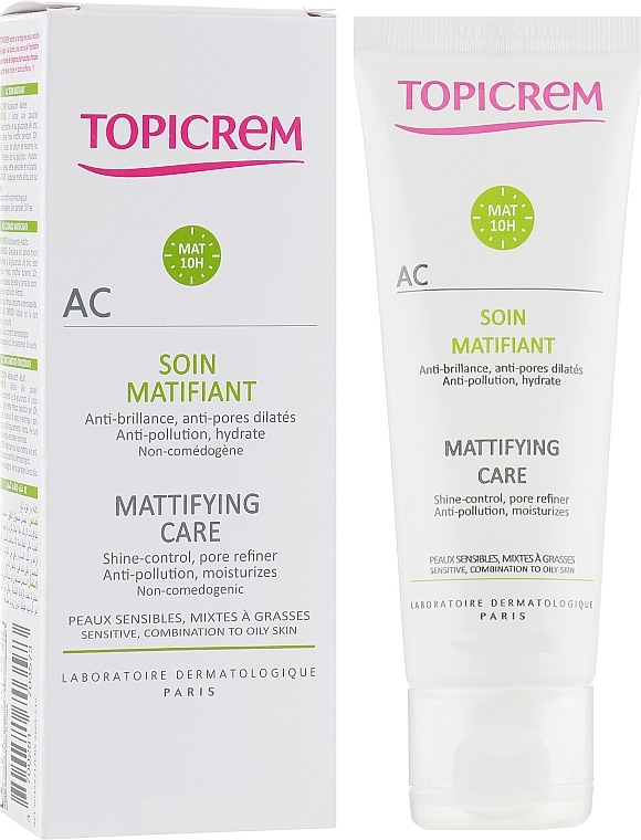 Face Cream "Mattifying Care" - Topicrem AC Mattifying Care Cream — photo N1