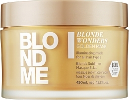 Hair Mask - Schwarzkopf Professional Blondme Blonde Wonders Golden Mask — photo N3