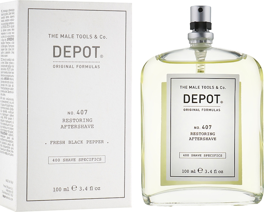 Repairing & Refreshing After Shave Lotion - Depot Shave Specifics 407 Restoring Aftershave — photo N1