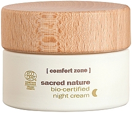 Fragrances, Perfumes, Cosmetics Night Cream - Comfort Zone Sacred Nature Bio-Certified Night Cream