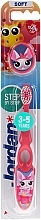 Fragrances, Perfumes, Cosmetics Kids Toothbrush, Step 2 (3-5), Soft, pink-white - Jordan