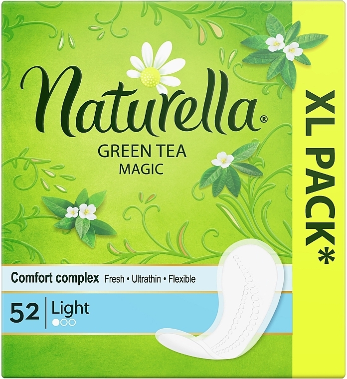 Panty Liners, 52 pcs - Naturella Green Tea Magic Light — photo N2