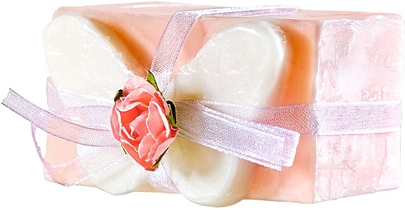 Decorative Glycerin Soap "Pink Butterfly" - Organique Soaps — photo N1