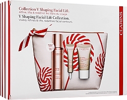 Fragrances, Perfumes, Cosmetics Set - Clarins V Shaping Facial Lift Set (serum/50ml + eye/ser/7ml + mask/15ml + bag)