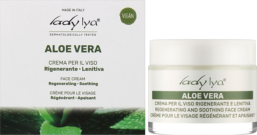 Soothing Face Cream with Aloe Vera - Lady Lya Face Cream — photo N2