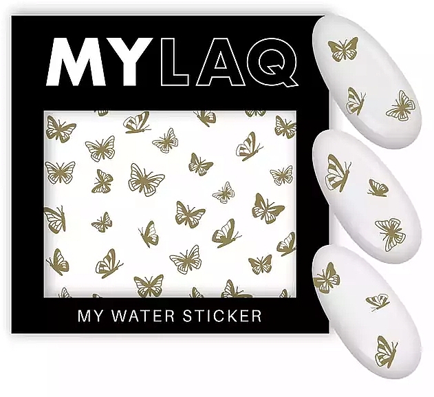 My Gold Butterfly Nail Sticker - MylaQ My Water Sticker — photo N1