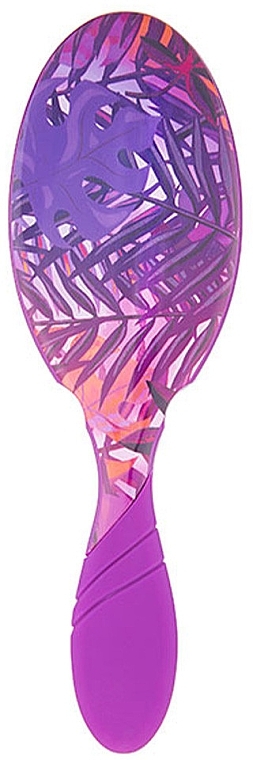 Hair Brush - Wet Brush Pro Detangler Neon Summer Tropics Purple — photo N35