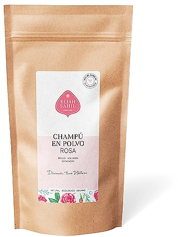 Organic Shampoo Powder "Rose" - Eliah Sahil Rose Shampoo Powder (doypack) — photo N1