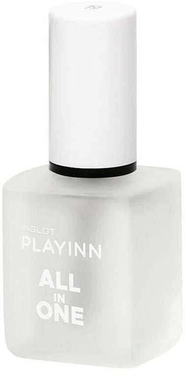 クリア ネイル ポリッシュ - Inglot Playinn All in One Transparent Nail Polish	 — photo N1