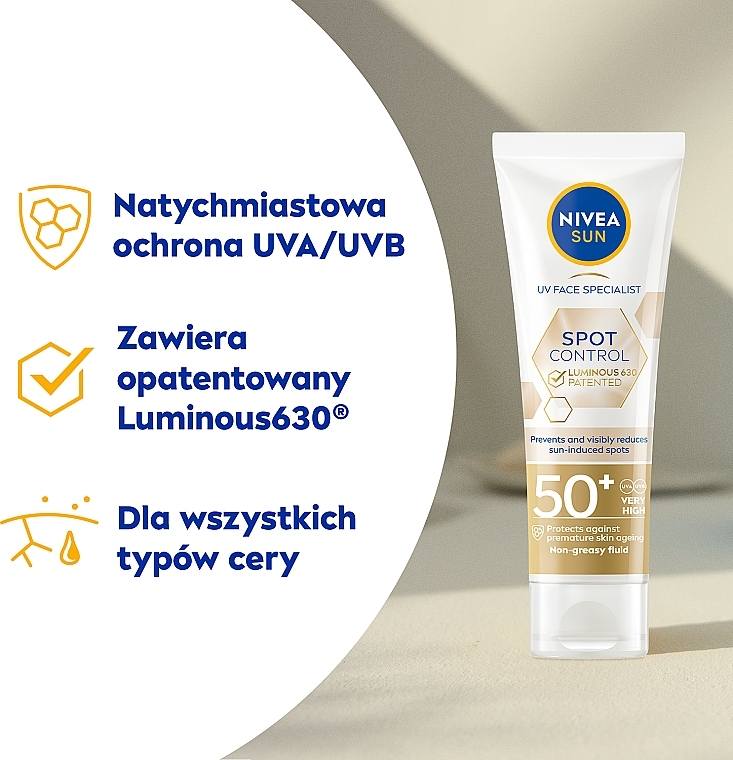 Sun Fluid 'Dark Spot Control' - Nivea Sun UV Face Specialist Dark Spot Control SPF 50+ Sun Fluid — photo N4