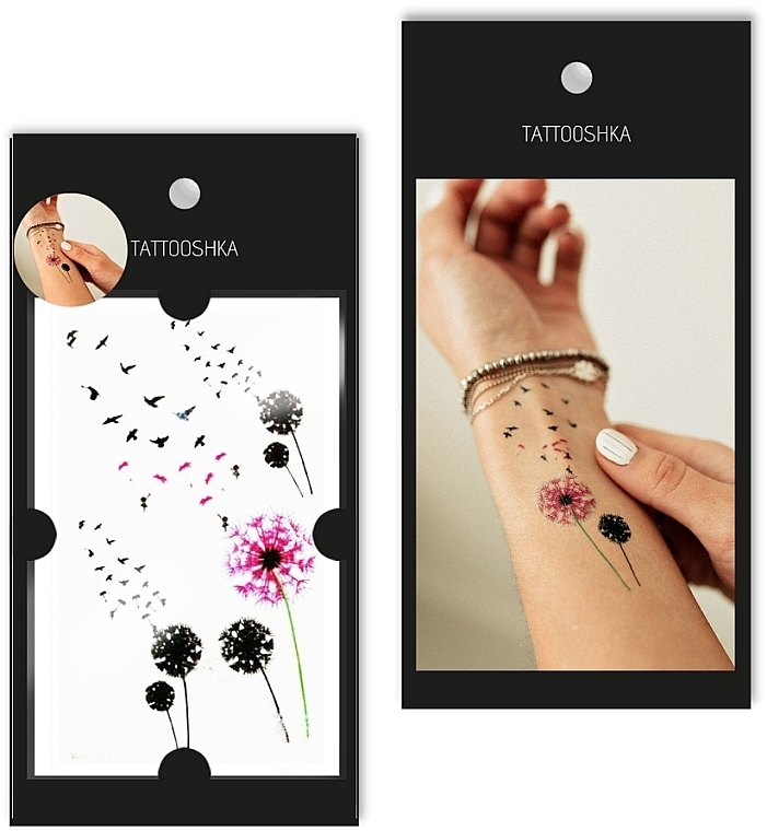 Temporary Tattoo 'Dandelions' - Tattooshka — photo N1