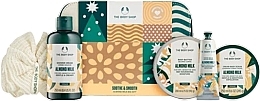 Fragrances, Perfumes, Cosmetics Set, 6 products - The Body Shop Soothe & Smooth Almond Milk Big Gift