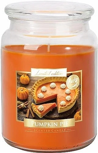 Scented Candle in Jar 'Pumpkin Pie' - Bispol Limited Edition Scented Candle Pumpkin Pie — photo N1