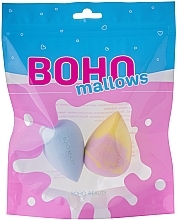 Makeup Sponge Set - Boho Beauty Bohomallows Pink Lemon + Spun Sugar (sponge/2pcs) — photo N1