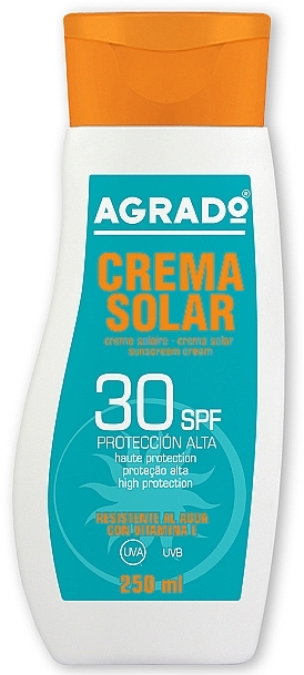 Body Sun Cream SPF30+ - Agrado Sun Solar Cream SPF30+ — photo N2
