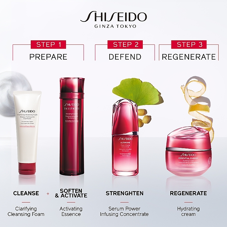Moisturizing Face Cream with Ginseng Root Extract - Shiseido Essential Energy Hydrating Cream — photo N5