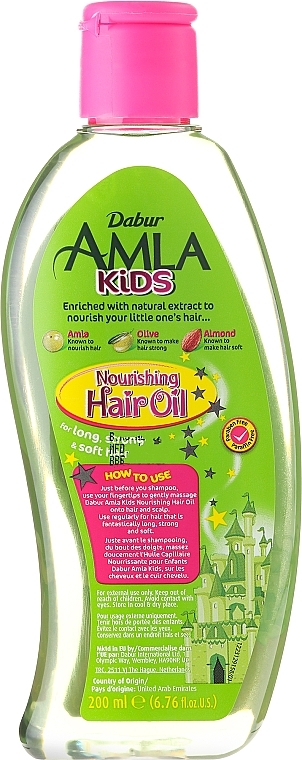 Kids Hair Oil - Dabur Amla Kids Nourishing Hair Oil — photo N2