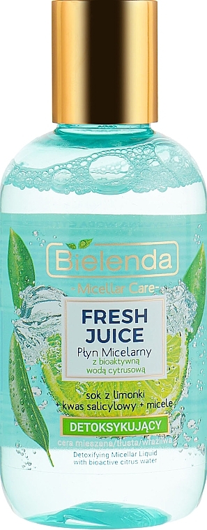 Detoxifying Micellar Water 'Lime' - Bielenda Fresh Juice Detoxifying Face Micellar Water Lime — photo N1