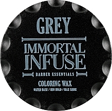 Grey Hair Wax - Immortal Infuse Grey Coloring Wax — photo N1