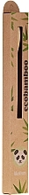 Fragrances, Perfumes, Cosmetics Bamboo Toothbrush, medium, black - Ecobamboo Medium Toothbrush