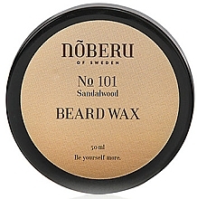 Fragrances, Perfumes, Cosmetics Beard Wax - Noberu Of Sweden №101 Sandalwood Beard Wax