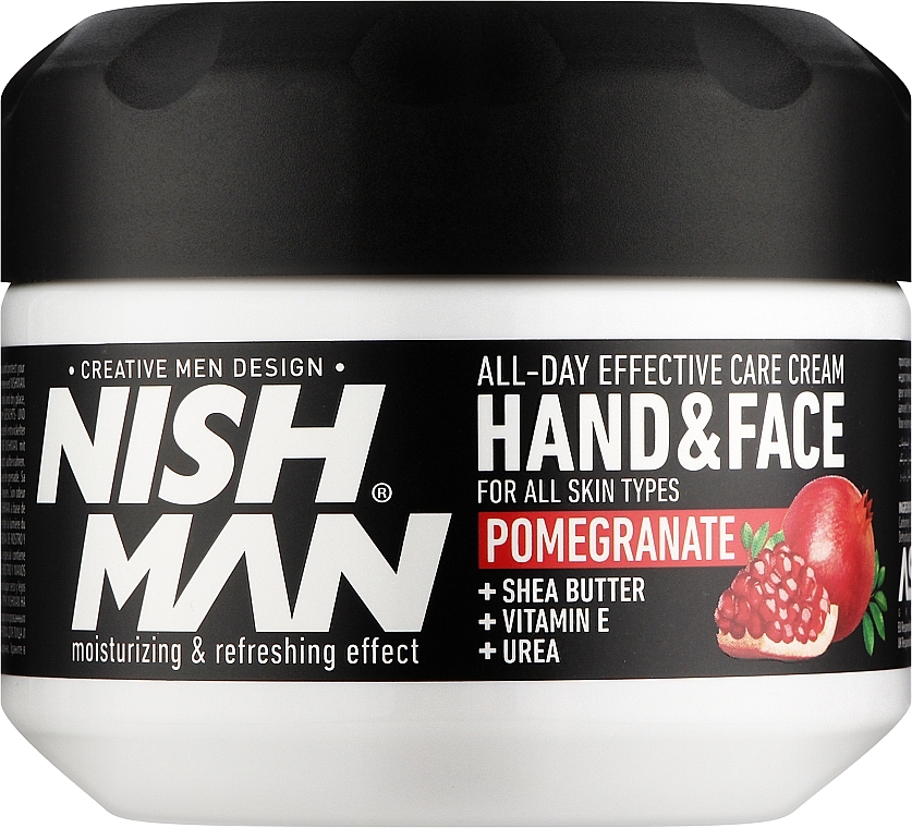Hand & Face Cream - Nishman Hand & Face Cream Pomegranate — photo N1