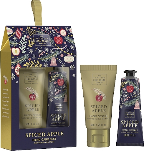 Set - Scottish Fine Soaps Spiced Apple Hand Care Duo (scr/50ml + h/cr/30ml) — photo N1