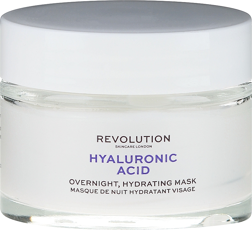 Night Mask - Makeup Revolution Skincare Hyaluronic Acid Overnight Hydrating Face Mask  — photo N2