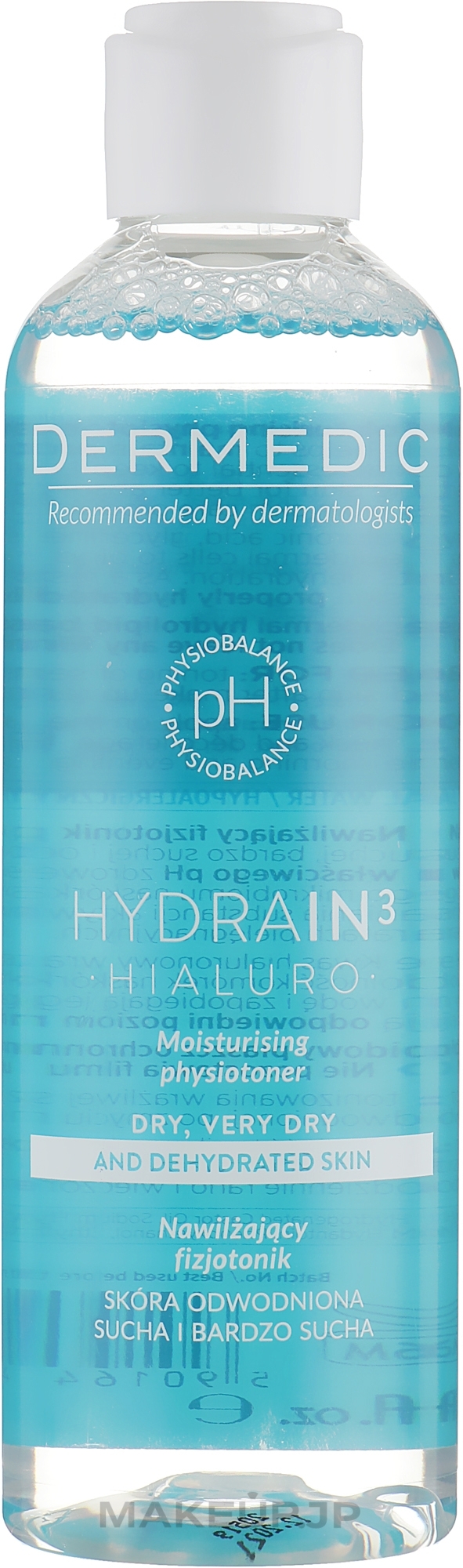 Moisturizing Facial Physiotoner - Dermedic Hydrain 3 Hialuro Physiotoner — photo 200 ml