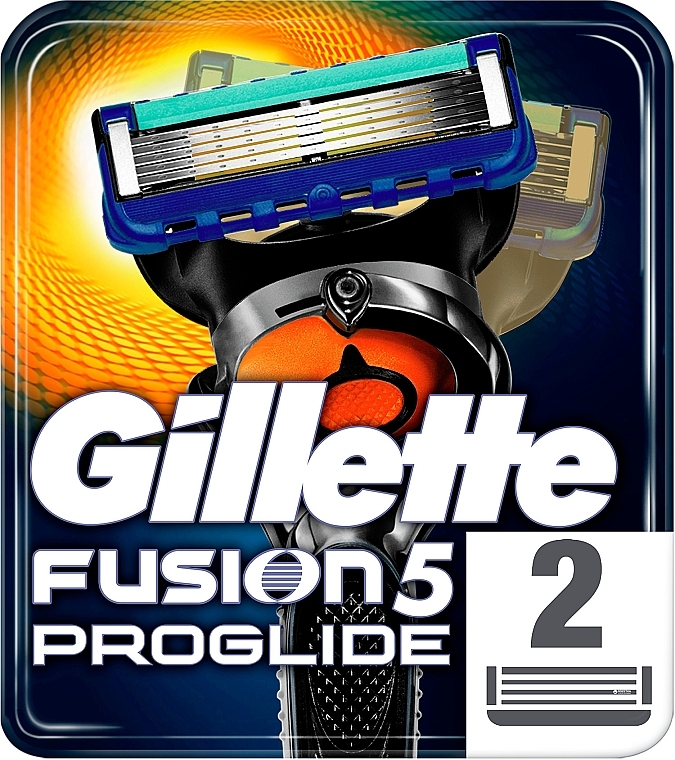Shaving Razor Refills, 2 pcs. - Gillette Fusion ProGlide — photo N2