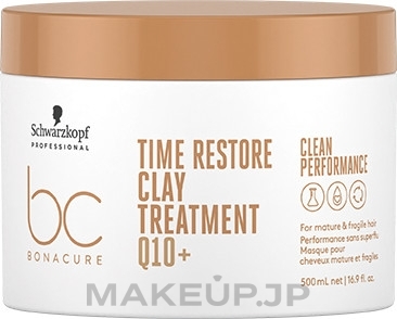 Hair Mask - Schwarzkopf Professional Bonacure Time Restore Clay Treatment Q10+ — photo 500 ml