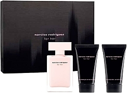 Fragrances, Perfumes, Cosmetics Narciso Rodriguez For Her - Set (edp/50ml + b/lot/50ml + sh/gel/50ml)