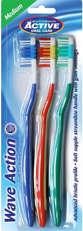 Toothbrushes Set, Variant 2 - Beauty Formulas Active Oral Care Active Wave Action  — photo N1