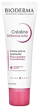 Fragrances, Perfumes, Cosmetics Soothing Active Face & Neck Cream - Bioderma Crealine Defensive