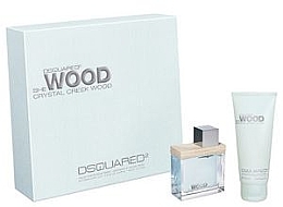 Fragrances, Perfumes, Cosmetics DSQUARED2 She Wood Crystal Creek Wood - Set (edp 50ml + b/l 100ml)