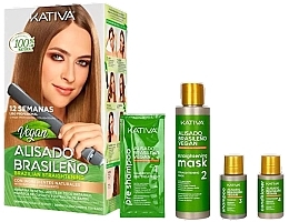 Fragrances, Perfumes, Cosmetics Hair Straightening Set - Kativa Alisado Brasileno Brazilian Straightening