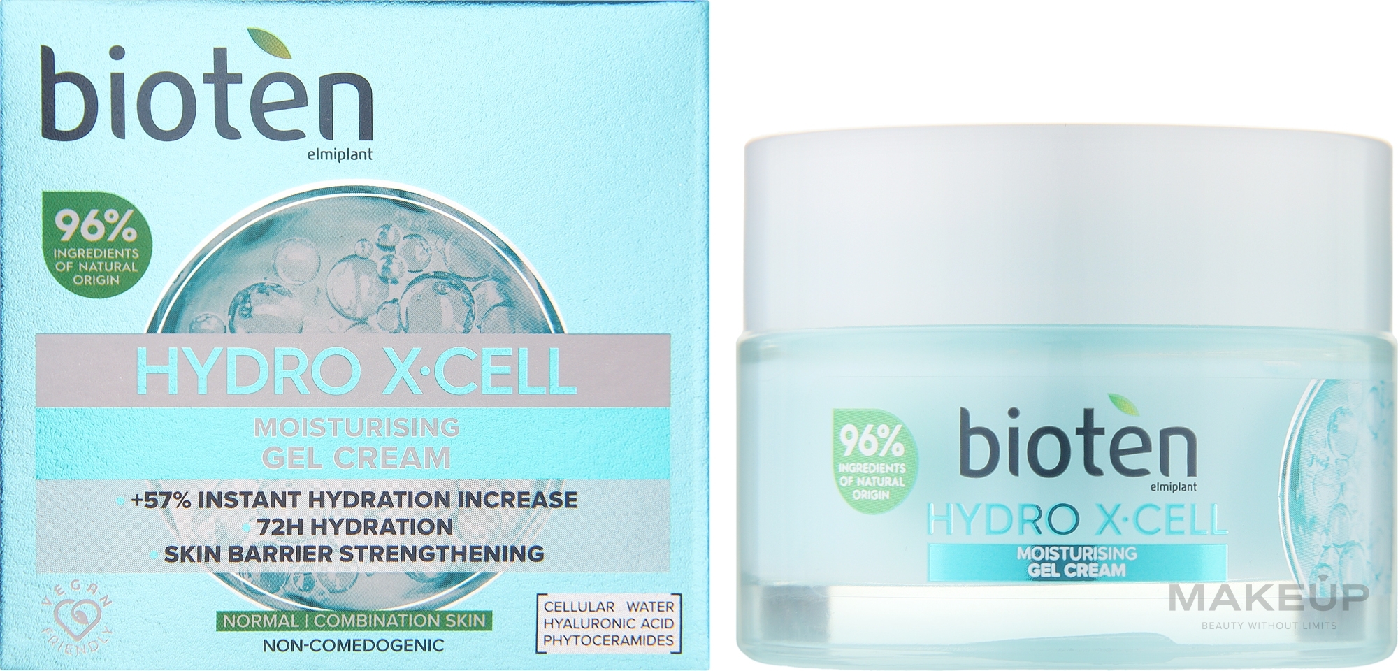 Face Cream Gel - Bioten Hydro X-Cell Moisturising Gel Cream — photo 50 ml