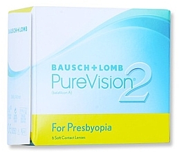 Contact Lenses, curvature 8.6 mm, Low, 3 pcs - Bausch & Lomb PureVision 2 Multi-Focal — photo N1