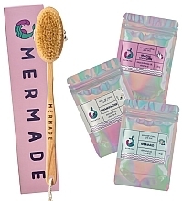 Fragrances, Perfumes, Cosmetics Set - Mermade Shine Party (scrub/3x50g + brush)