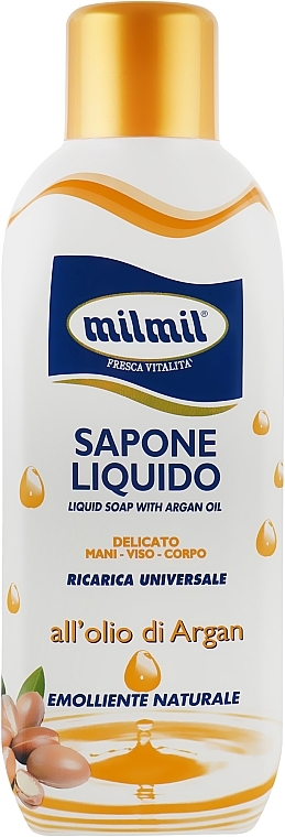 Softening Liquid Soap "Argan Oil" - Mil Mil — photo N1